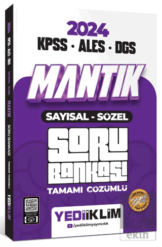 Yediiklim Yayınları 2024 KPSS - ALES - DGS Mantık
