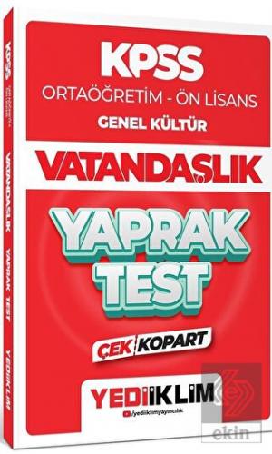 Yediiklim Yayınları 2024 KPSS Ortaöğretim - Ön Lis