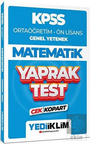Yediiklim Yayınları 2024 KPSS Ortaöğretim - Ön Lis