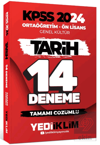 Yediiklim Yayınları 2024 KPSS Ortaöğretim - Ön Lis