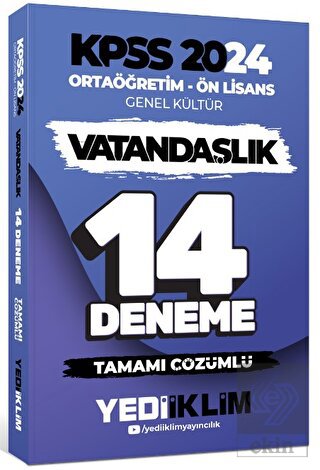 Yediiklim Yayınları 2024 KPSS Ortaöğretim - Ön Lis