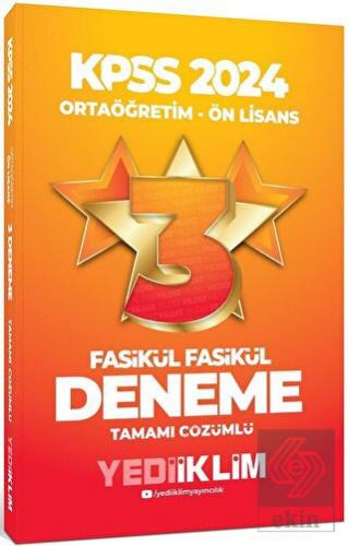 Yediiklim Yayınları 2024 KPSS Ortaöğretim-Önlisans
