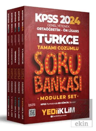 Yediiklim Yayınları 2024 KPSS Ortaöğretim-Önlisans