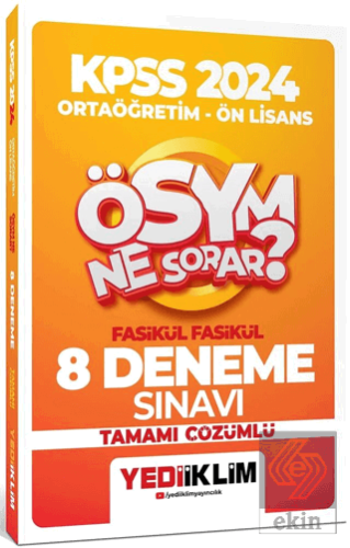 Yediiklim Yayınları 2024 KPSS ÖSYM Ne Sorar Ortaöğ