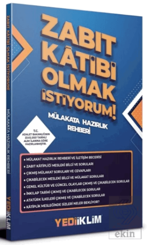 Yediiklim Yayınları Zabıt Katibi Olmak İstiyorum M