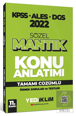 Yediiklim2022 KPSS ALES DGS Sözel Mantık Konu Anl