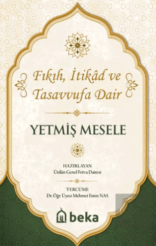 Yetmiş Mesele Heyet Beka Yayınları Satın Al - ekinkitap.com