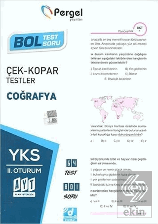 YKS 1. Oturum Coğrafya Çek Kopar Testler