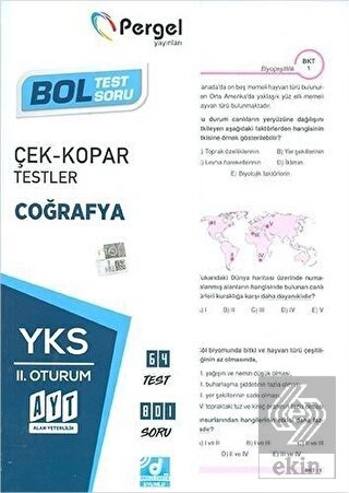 YKS 1. Oturum Coğrafya Çek Kopar Testler