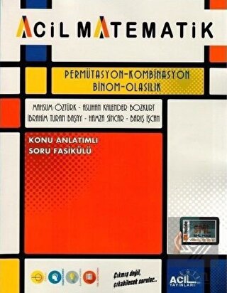YKS Acil Matematik Permütasyon Kombinasyon Binom O