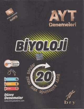 YKS AYT Biyoloji 20'li Deneme Video Çözümlü Birey