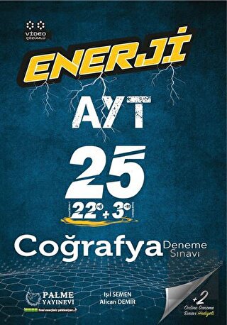 YKS AYT Enerji Coğrafya 22 X 3 Deneme Sınavı Video Çözümlü