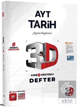 YKS AYT Tarih Video Destekli Defter