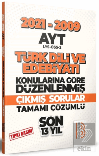 YKS AYT Türk Dili ve Edebiyatı Son 13 Yıl Konuları