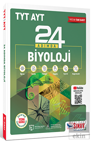 YKS TYT AYT Biyoloji 24 Adımda Konu Anlatımlı Soru