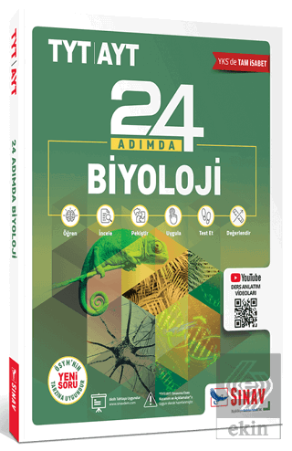 YKS TYT AYT Biyoloji 24 Adımda Konu Anlatımlı Soru