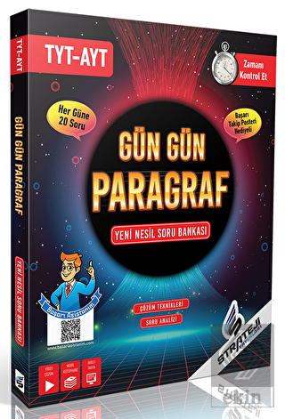 YKS TYT AYT Gün Gün Paragraf Soru Bankası