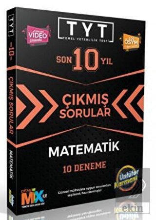 YKS TYT Matematik Son 10 Yıl Çıkmış Sorular 10 Den