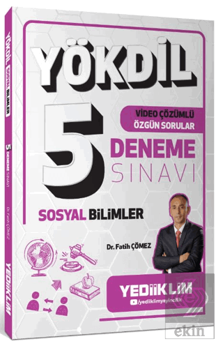 YÖKDİL Sosyal Bilimler Video Çözümlü Özgün Sorular 5 Deneme Sınavı Fat