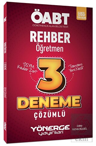 Yönerge 2023 ÖABT Rehber Öğretmen 3 Deneme Çözümlü