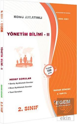 Yönetim Bilimi 2 Bahar Dönemi Konu Anlatımlı Soru