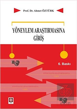 Yöneylem Araştırmasına Giriş Ahmet Öztürk