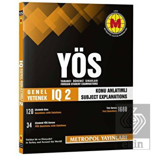 YÖS Genel Yetenek IQ-2 Konu Anlatımlı Örnek Çözüml