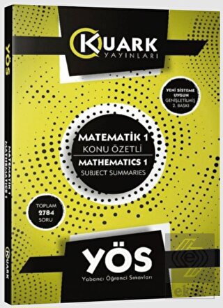 YÖS Matematik 1 Konu Özetli