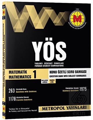 YÖS Matematik 1 Konu Özetli Soru Bankası Başlangıç