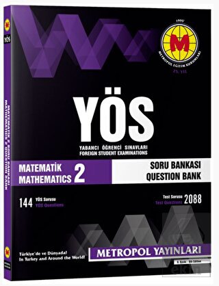 YÖS Matematik - 2 Soru Bankası