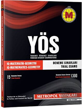 YÖS Matematik Geometri IQ 15 Deneme Sınavları