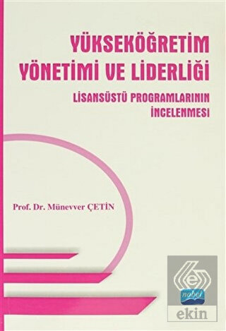 Yükseköğretim Yönetimi ve Liderliği Lisansüstü Pro