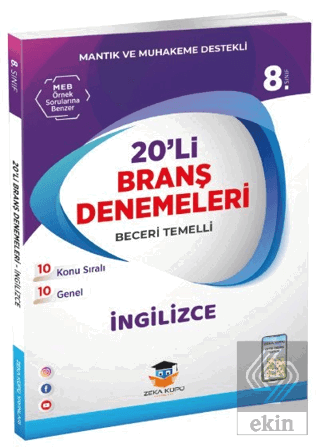 Zeka Küpü 8.Sınıf 20\'li Branş Denemeleri İngilizce