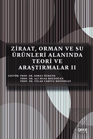 Ziraat, Orman ve Su Ürünleri Alanında Teori ve Ara