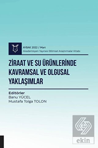 Ziraat ve Su Ürünlerinde Kavramsal ve Olgusal Yakl