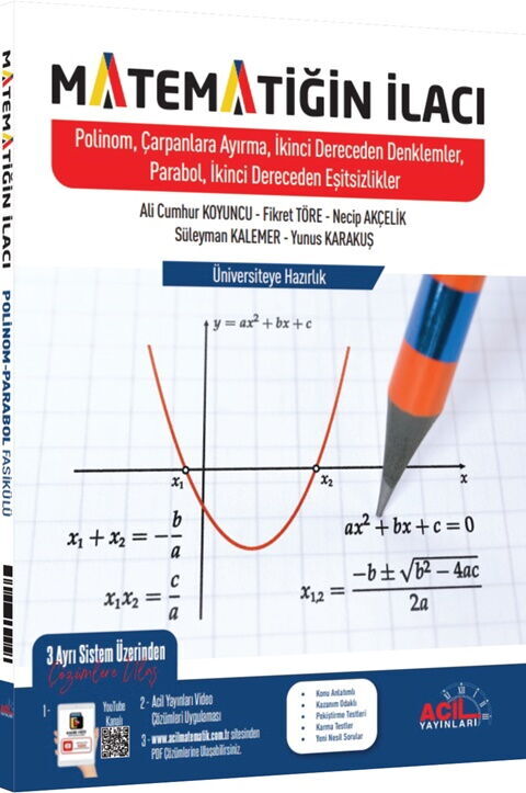 Acil Yayınları Matematiğin İlacı Polinomlar Çarpanlara Ayırma 2. Derec